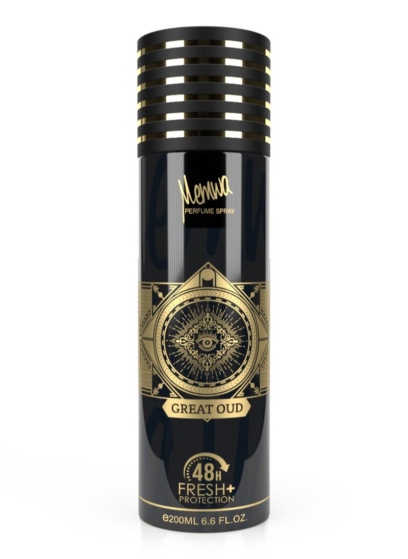 Memwa Great Oud Body Spray Perfume Deodorant For Men & Women 200ml 