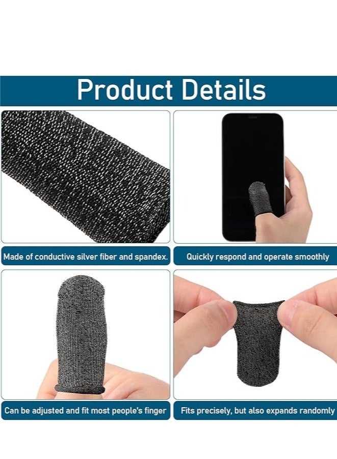 40 piece finger cover suitable for gaming phones, game controllers, finger covers, thumb covers, sweat resistant, breathable, seamless touch screens - Image 4