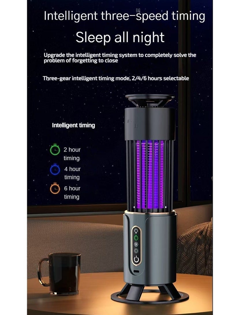 قاتل البعوض الإلكتروني، قاتل الحشرات الطائرة، جهاز تمحو الحشرات، تطبيق متعدد السيناريوهات، مصباح ليلي لتمحو البعوض 2 في 1، مصباح كهربائي تمحو البعوض - Image 2