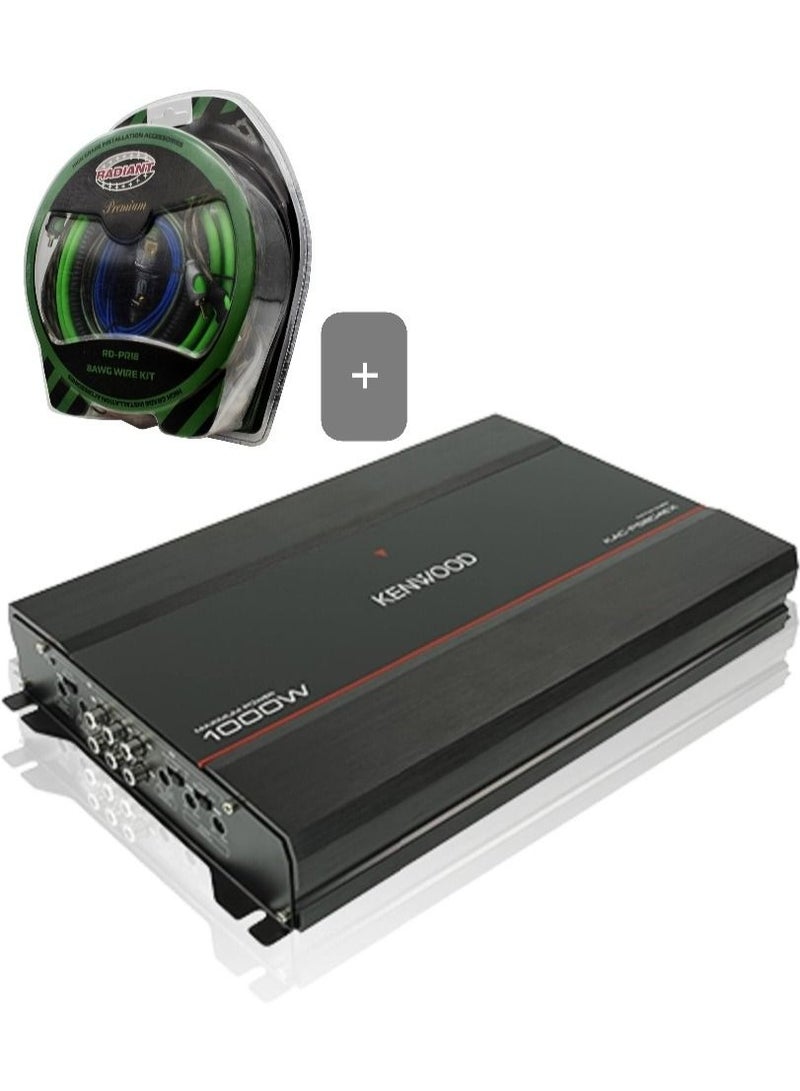 KENWOOD Kenwood Amplifier KAC-PS804EX PS Series 1000w 4ch Amplifier 8AWG Amplifier wire kit Included  - Image 1