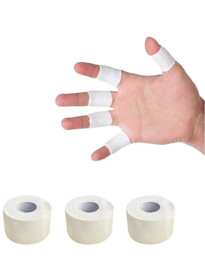 gogolove 3-Roll Zinc Oxide Tape, Breathable Wrist Finger Strapping Tape Cohesive Bandage Flexible- 2.5cm X 10m - Image 2
