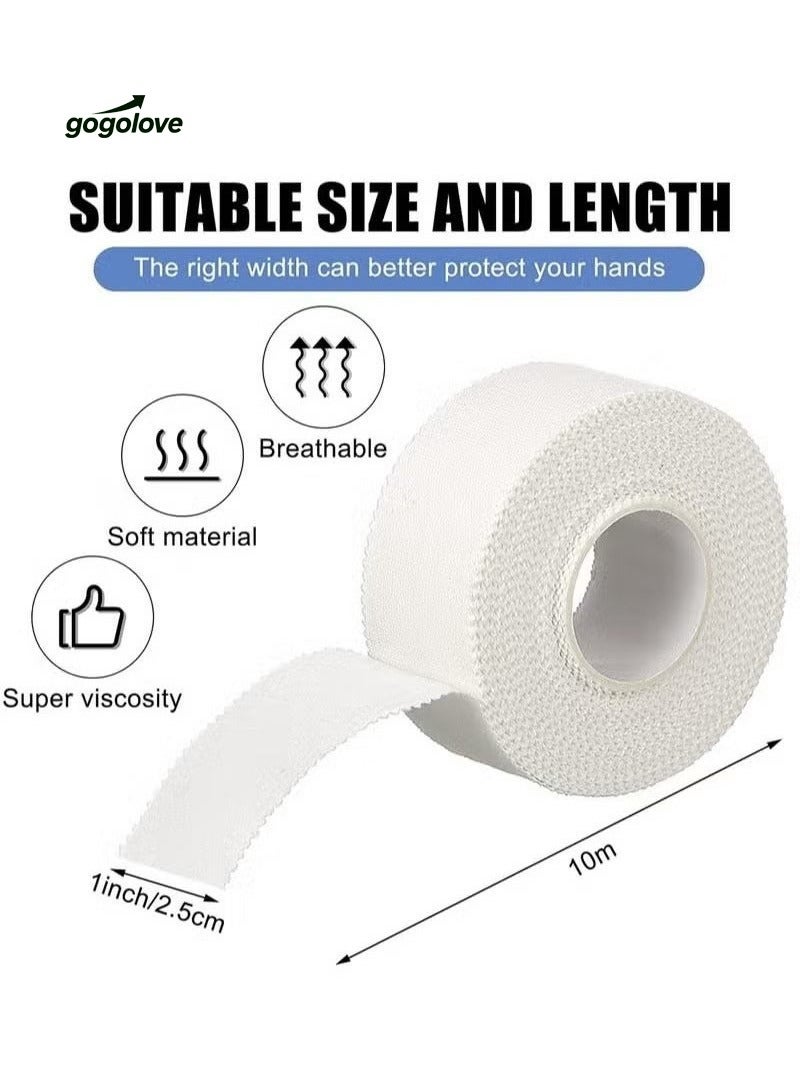 gogolove 3-Roll Zinc Oxide Tape, Breathable Wrist Finger Strapping Tape Cohesive Bandage Flexible- 2.5cm X 10m - Image 1