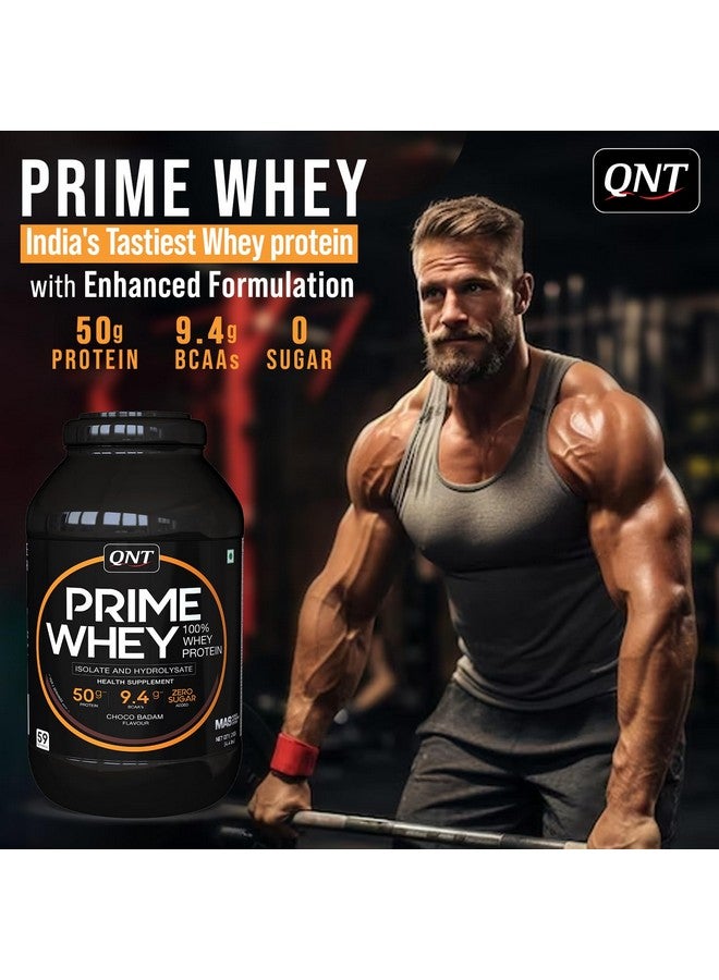 QNT مسحوق بروتين مصل اللبن QNT برايم | كيسار كاجو بيستة، 500 جرام | مزيج ثلاثي من مصل اللبن المعزول، المركز والهيدروليزات | 25 جرام بروتين، 5.6 جرام BCAA لكل ملعقة | أفضل مسحوق بروتين مصل اللبن للرجال والنساء - Image 2