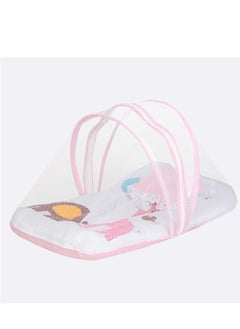 Superminis Superminis Digital Print Cotton Bedding Set Thick Base Foldable Blue With Mosquito Net And Head Pillow Zip Closure  - Image 3
