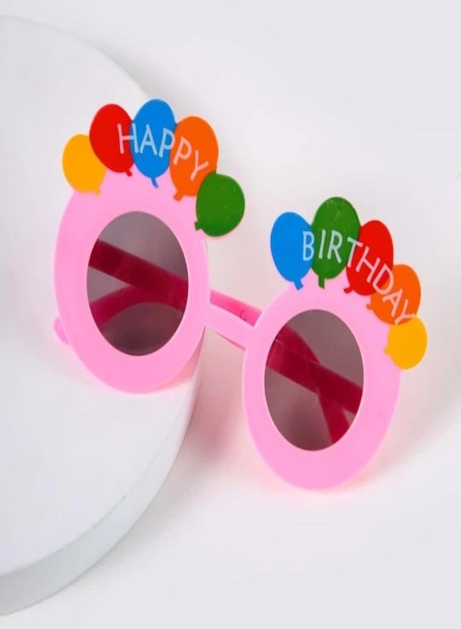 Fun Affairs Funny Balloon Theme Happy Birthday Goggles/Eyeglasses Novelty Party Glasses for Boys Girls - Pink - Image 4