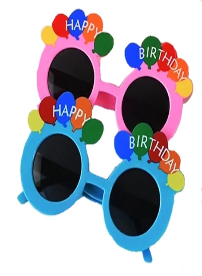 Fun Affairs Funny Balloon Theme Happy Birthday Goggles/Eyeglasses Novelty Party Glasses for Boys Girls - Pink - Image 5