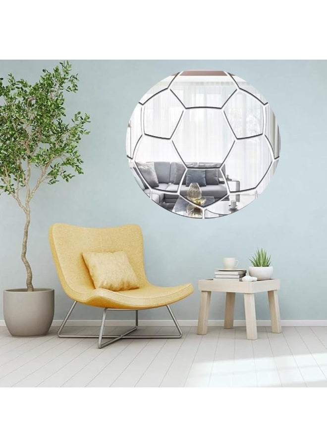 TPGP زينة حائط مرآة ذاتية اللصق TPGP، ملصق مرآة ثلاثي الأبعاد، دائري، مرآة أكريليك حديثة - Image 2