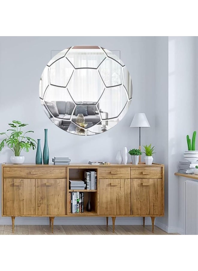 TPGP زينة حائط مرآة ذاتية اللصق TPGP، ملصق مرآة ثلاثي الأبعاد، دائري، مرآة أكريليك حديثة - Image 4