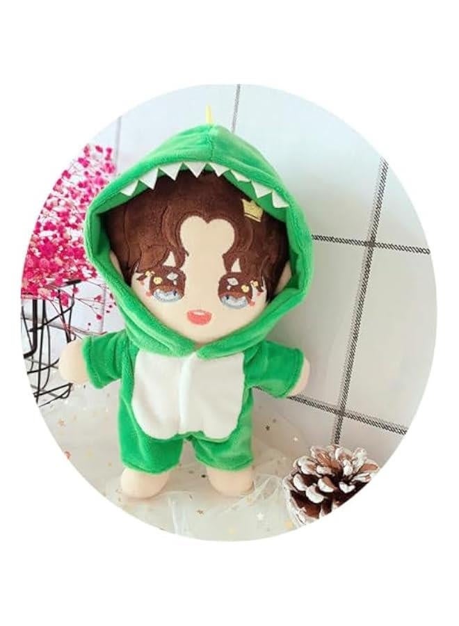 20cm /8 Doll Plush Doll's Clothes Animal one-Piece Garment Suit Pajamas Toys Dolls Accessories (Dinosaur) - Image 4