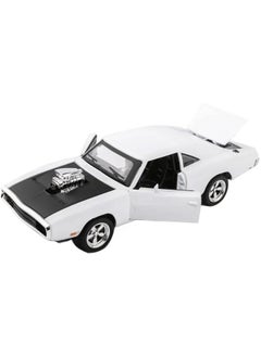 Generic Dodge Charger Car Model 1/32 With Sound effects and lighting effects Supercar Toy Gift White  - Image 3