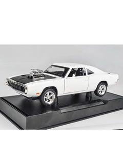 Generic Dodge Charger Car Model 1/32 With Sound effects and lighting effects Supercar Toy Gift White  - Image 1