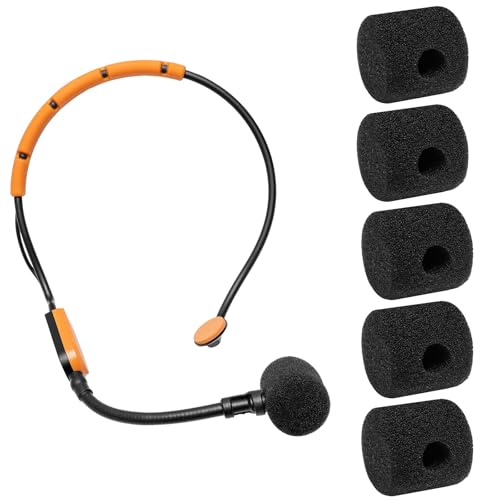 Voarmaks 5 Pcs SM31 Mic Covers Compatible with Shure SM31 P31 PGA31-TQG SM31FT, BLX14/SM31 BLX14/P31 Wireless Microphone/Headset System, High Density Foam Microphone Pop Filter Windscreen (Black) - Image 1