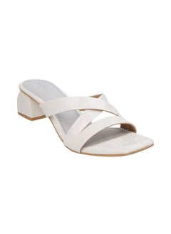 Mochi Mochi Women White Synthetic Fashion Slipon Sandal UK/5 EU/38 (40-2519)  - Image 2