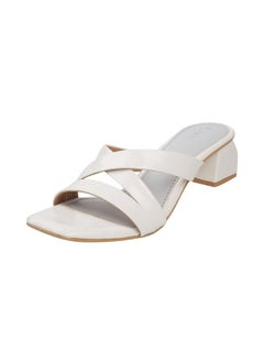Mochi Mochi Women White Synthetic Fashion Slipon Sandal UK/5 EU/38 (40-2519)  - Image 1