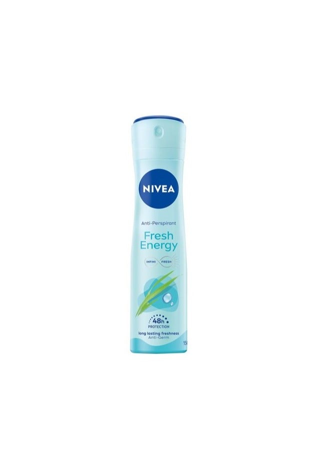 NIVEA Deodorant Spray – Long-Lasting Freshness & Energy – 150ml - Image 1