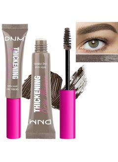 DNM Tinted Thickening Brow Mascara,Brow Fast Sculpt,Waterproof, Transfer-proof, Brush to Fill in Eyebrows and Cover Gray Hairs - Cruelty Free - Light Medium Brown (2pcs 02 Cool Blonde)  - Image 1