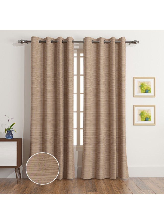 Home Box Darcy Slub Textured Single Curtain 135 x 240 cm  - Image 1