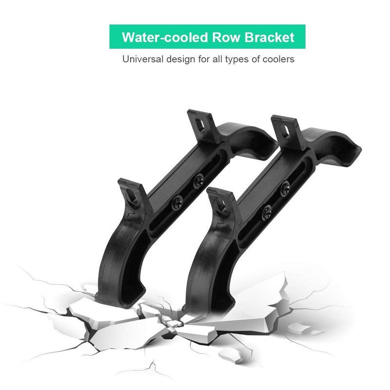 klarako Sturdy Durable Adjustable Water Cooled Row Bracket Environmentally Friendly R45 Cooler Holder for Computer PC Water Cooling Black - Image 5