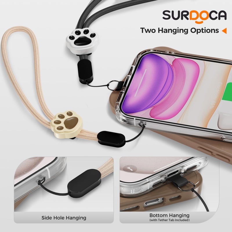 SURDOCA Adjustable Phone Lanyard, Camera Wrist Strap, Nylon Wrist Lanyard, Phone Wristlet, Anti Theft Phone Strap, Lanyard for Earphone, USB Flash Drive, ID Name Tag Badge - Image 4