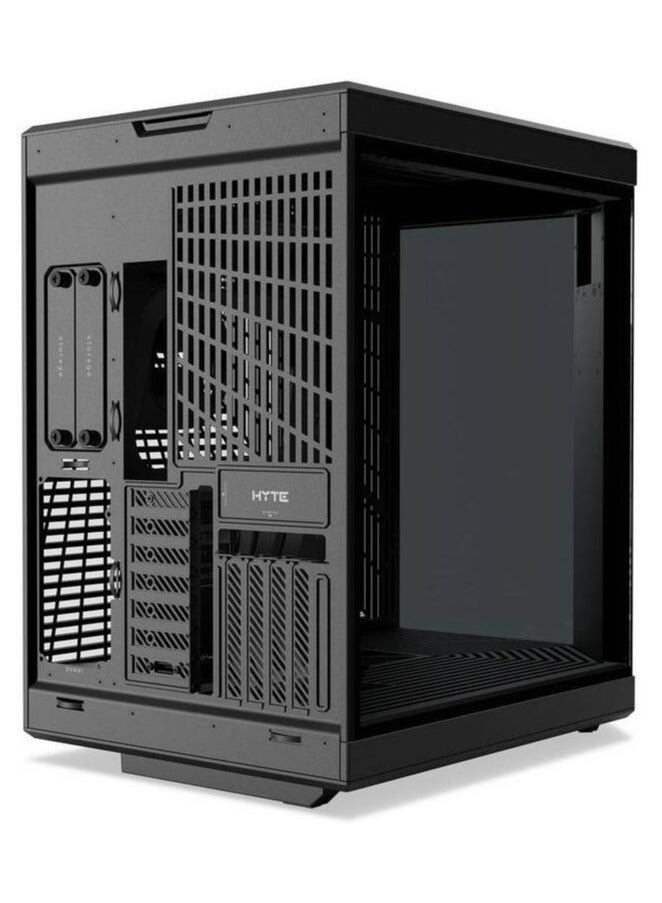 HYTE Y70 Touch Infinite TTi Mid-Tower ATX Case, 14.9″ 2.5K Touchscreen, Panoramic Tempered Glass, Vertical GPU Support, PCIe 4.0 Riser, Dual-Chamber, ATX/mATX/ITX, 360mm Radiator Support, USB-C 3.2 Gen2, Pitch Black | CS-HYTE-Y70TI-BB  - Image 4