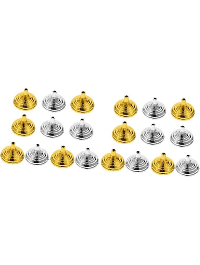 2 Sets Round Flagpole Holders Assorted Color Lightweight Easy Installation For Tabletop Flags And Windsock Display National Day Decoration - Image 1