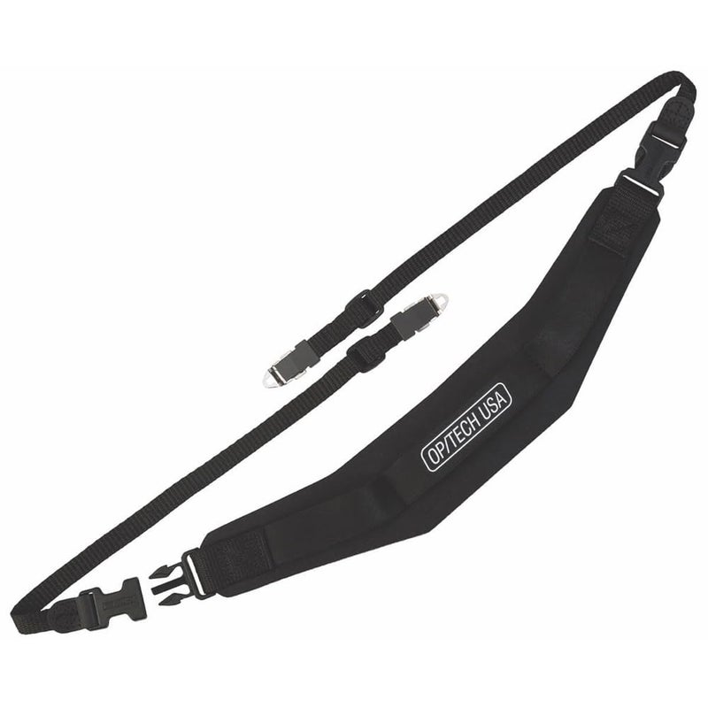 OP/TECH USA Super Pro Camera Strap- Neoprene Neck Strap with Camera Quick Release for Photographers Design B (Black) - Image 1
