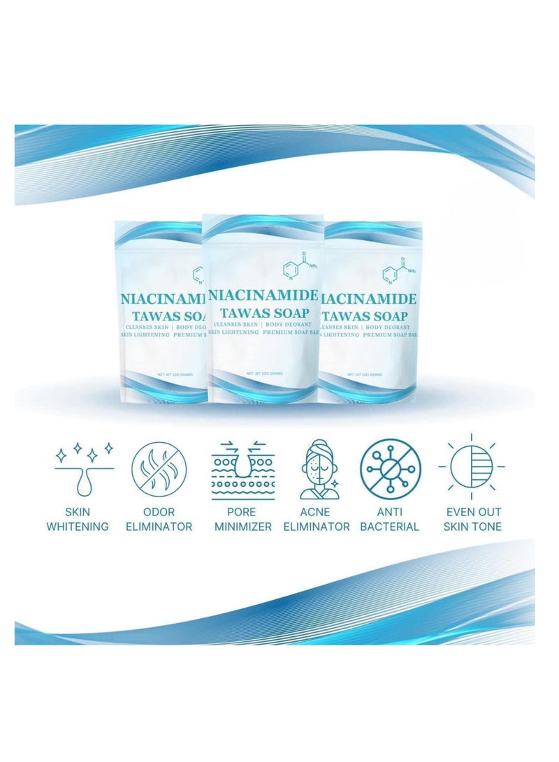 BMRS Niacinamide Tawas Soap 100g pack of 3