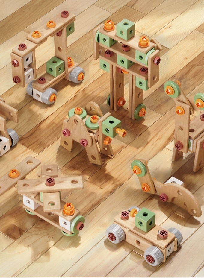 🔧 144PCS Kids Construction Tool Box Set – Electric Drill  Building Blocks – STEM Engineering Pretend Play Kit for Boys  Girls Age 3+ 🎁 - Image 3