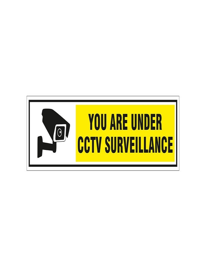 NS INVENTIVENESS - You Are Under CCTV Surveillance Sign PVC Sticker 12 Inch X 4 Inch - Image 1