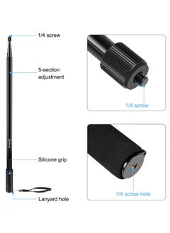PULUZ PULUZ 3m Metal Selfie Stick Monopod for Insta360 One RS / X2 / X3  - Image 4