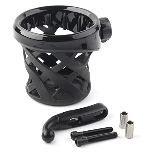 GYMARK Motorcycle Cup Holder Handlebar Cup Holder Drink Cup Holder for Honda Goldwing GL1800 F6B 2001-2023 Retention Bottle Holder (Black) - Image 3