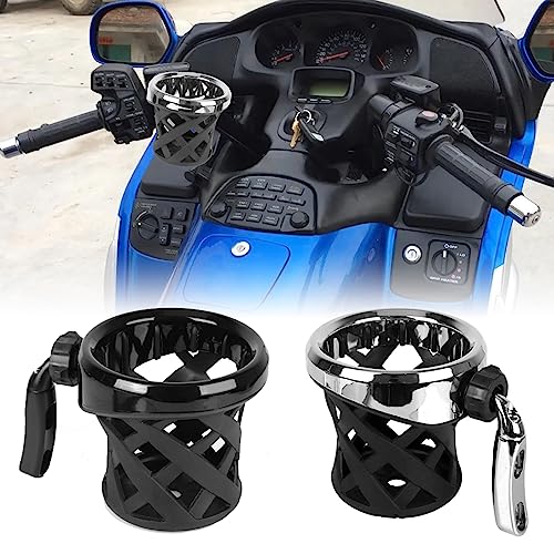 GYMARK Motorcycle Cup Holder Handlebar Cup Holder Drink Cup Holder for Honda Goldwing GL1800 F6B 2001-2023 Retention Bottle Holder (Black) - Image 2