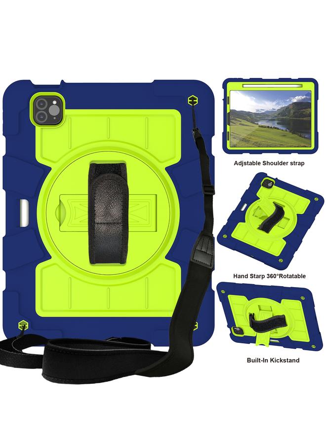 Zaboon Case For iPad Air 2020 / 2022 10.9 Silicone Hybrid PC Shockproof Tablet Case with Shoulder Strap - Image 1