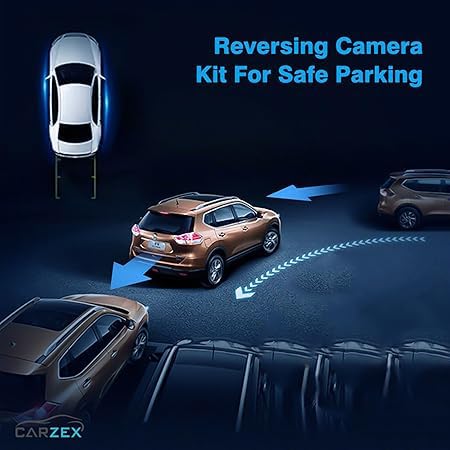 Carzex 5 Inch Universal TFT LCD Monitor Display for Car Dashboard Screen Rear View Monitor Only for Reverse Parking Camera (5 INCH Screen) - Image 2