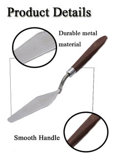 GBQ 5Pcs Stainless Steel Scraper Set Oil Painting Palette Knife Shovel Art Supplies Professional Tools  - Image 3