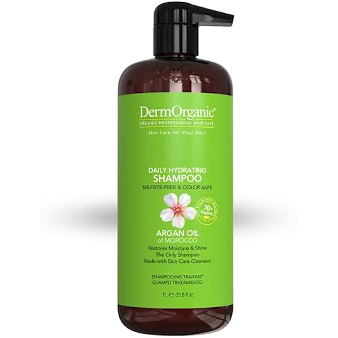 ARGAN OIL DAILY HYDRATING HAIR CARE-SULFATE FREE & COLOR SAFE-SHAMPOO 33.8 OZ