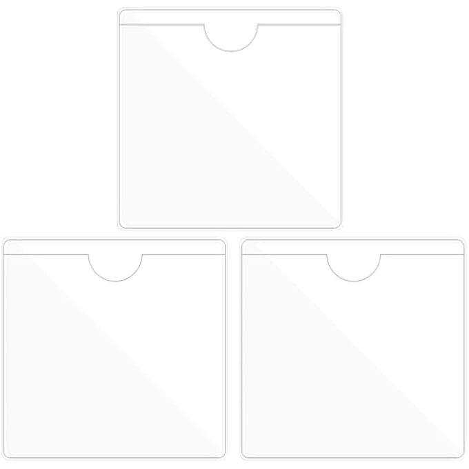 rayihni 3 Pcs Permit Holder for Car Windscreen,Clear Easy Stick Parking on Organiser Parking Permit Holder,PVC Protector Self-Adhesive Tax Car,Permits Organiser for Park Permited Cars Windscreen,Tickets - Image 1