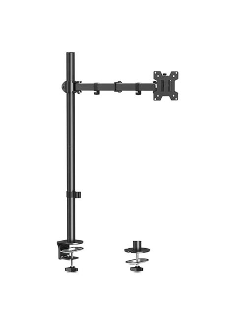 Monitor Mount, Single Monitor Arm for 13-32 Inch Computer Screen, Up to 17.6lbs, Height Adjustable Desk Mount with Tilt, Swivel, Rotation, Clamp/Grommet Base