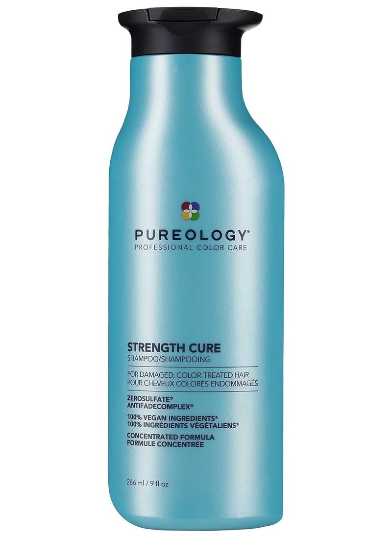 PUREOLOGY شامبو Pureology Strength Cure | للشعر التالف والمصبوغ | يقوي ويقوي الشعر | خالٍ من الكبريتات | نباتي  - Image 1