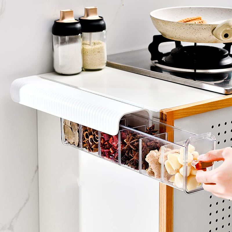 Paghadi Drawer Underwear Organizer Divider Wall Mount 6 Cell Drawer Storage Boxes and Acrylic Organizers for Lingerie Socks Ties Data Cable Spices Organization 1 Pcs Multi - Image 3