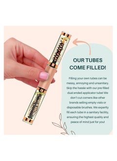 Live Fraiche Organic Castor Oil for Face Glass Bottle 2oz + FREE Mascara Tube Lash Growth Serum - USDA 100% Pure Cold Pressed Unrefined Hair Growth Oil for Eyelashes  - Image 4