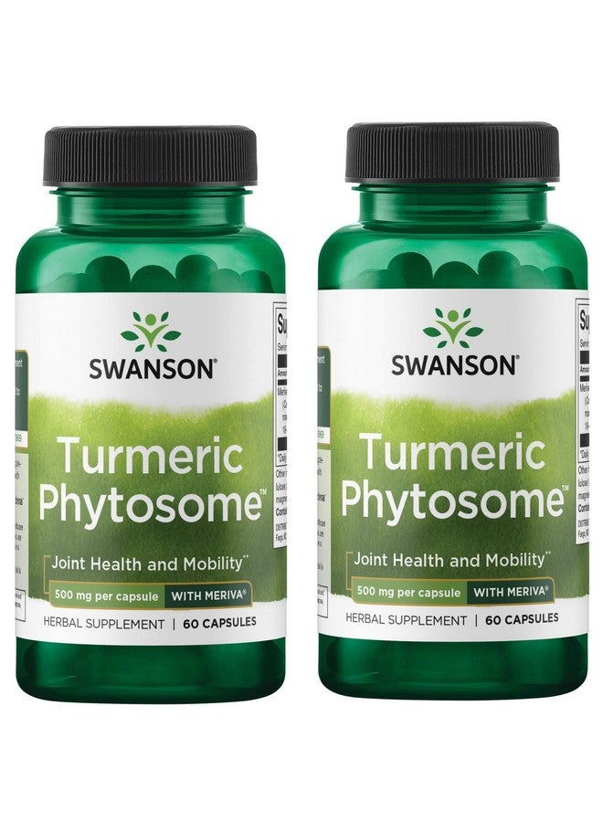Swanson Turmeric Phytosome with Meriva 500 Milligrams 60 Capsules (2 Pack)