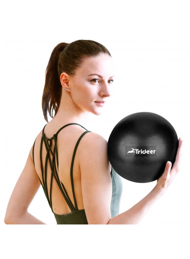 Trideer Trideer Pilates Ball 9 Inch Core Ball, Small Exercise Ball with Exercise Guide Barre Ball Bender Ball Mini Yoga Ball for Pilates, Yoga, Core Training, Physical Therapy, Balance, Stability  - Image 1