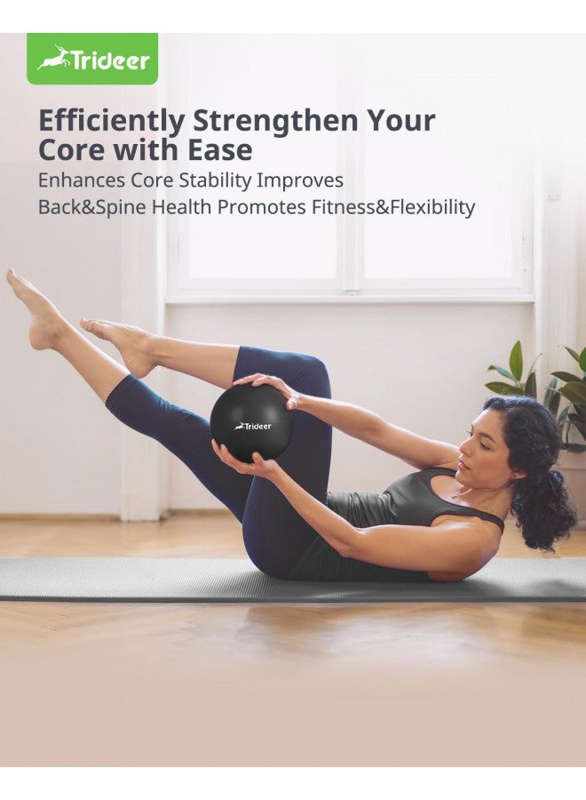 Trideer Trideer Pilates Ball 9 Inch Core Ball, Small Exercise Ball with Exercise Guide Barre Ball Bender Ball Mini Yoga Ball for Pilates, Yoga, Core Training, Physical Therapy, Balance, Stability  - Image 5