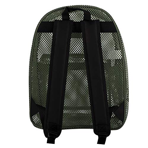 Summit Ridge Mesh Backpacks for Kids, Adults, School, Beach, and Travel, Colorful Transparent Mesh Backpacks with Padded Straps Large - Image 5