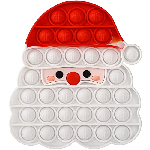 AIZIXIN Christmas Pop Bubble Fidget Sensory Toys Santa Claus Squeeze Sensory Toys Christmas Novelty Gifts for Kids Stress Relief and AntiAnxiety Tools for Kids and Adults - Image 1