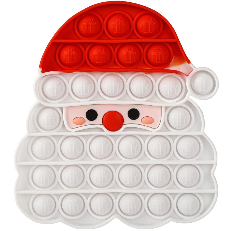 AIZIXIN Christmas Pop Bubble Fidget Sensory Toys Santa Claus Squeeze Sensory Toys Christmas Novelty Gifts for Kids Stress Relief and AntiAnxiety Tools for Kids and Adults - Image 3