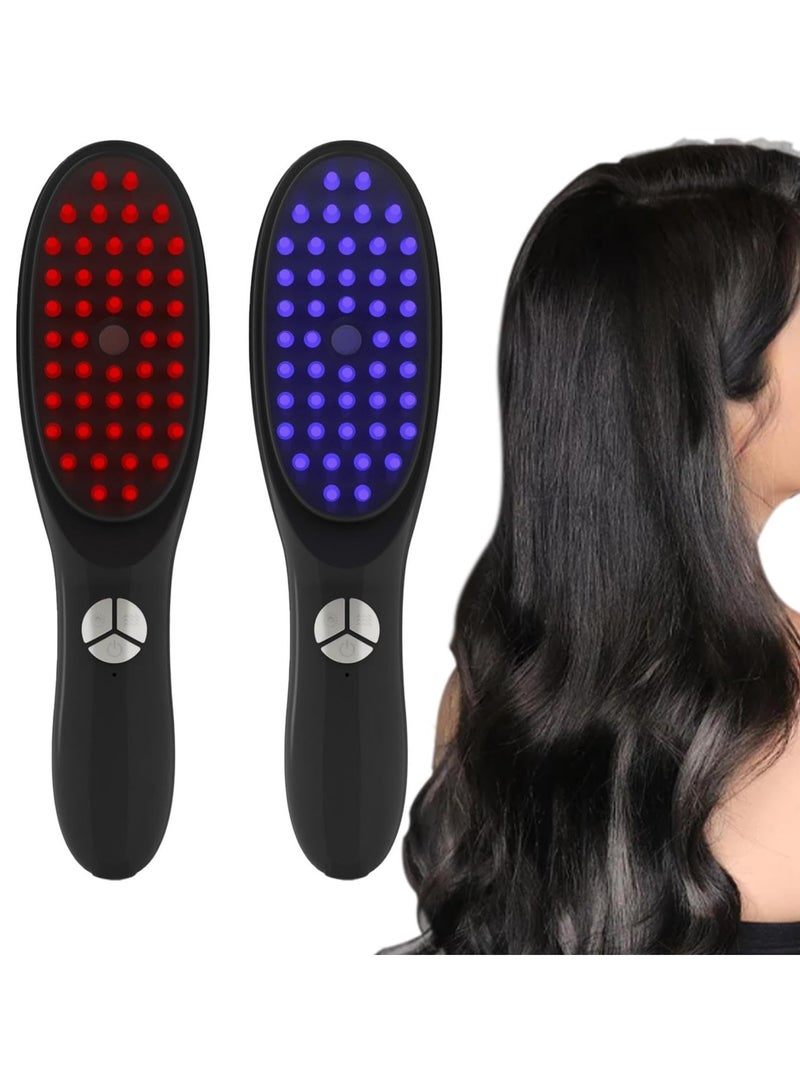 أكاليكس فرشاة شعر بالضوء الأحمر، مشط متعدد الوظائف، فرشاة الشعر الأصلية، جهاز تدليك ثلاثي الأبعاد للرأس، ذرات اهتزازية بالموجات فوق الصوتية، مشط بخاري كهربائي لتدليك الشعر - Image 1