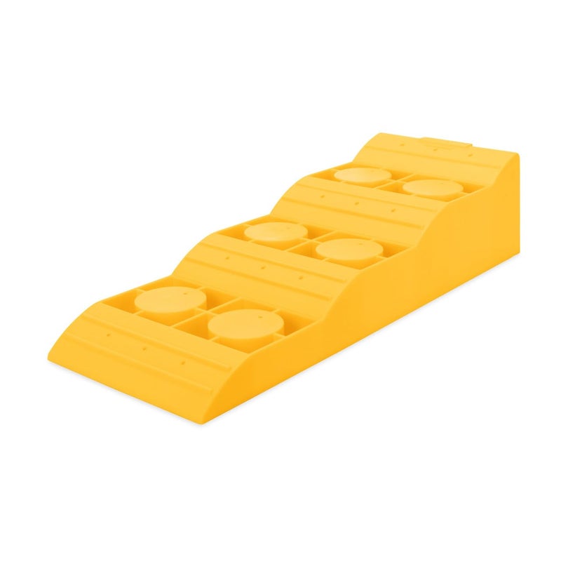 Camco CamperRV TriLeveler  Features Durable Lightweight Trailer Ramp Design wNonSlip Surface  Builtin Handle  Up to 378 of Lift for RV Leveling  3500 lb Load Capacity 21027