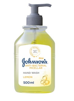 Johnson & Johnson Johnson's Hand Wash, Anti-Bacterial Micellar, Lemon, 500 ml  - Image 1